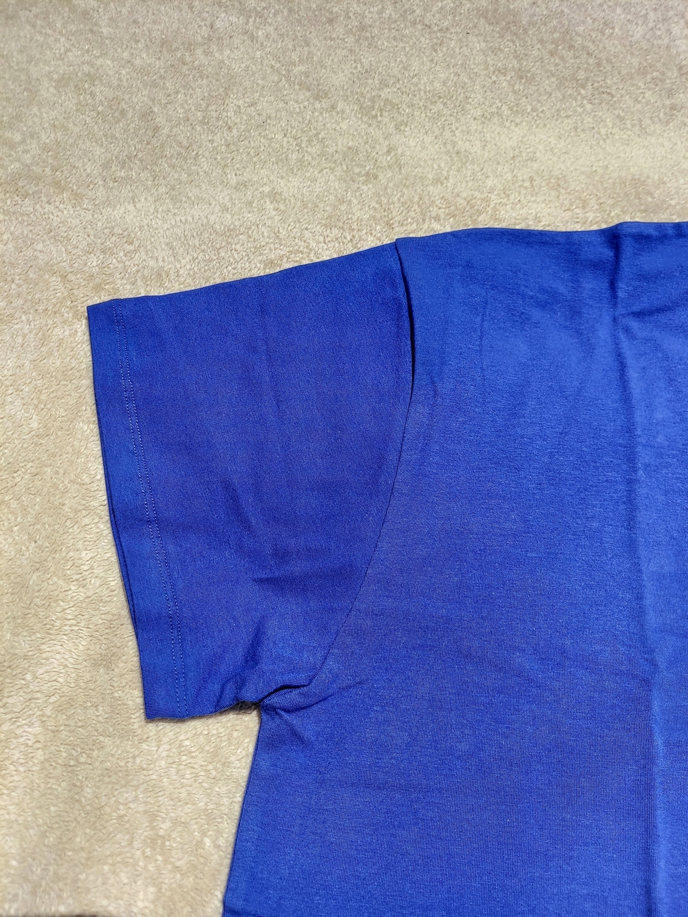Zenana Boyfriend Short Sleeve Royal Blue Tee Shirt Womens Size Large NWT - Picture 3 of 6